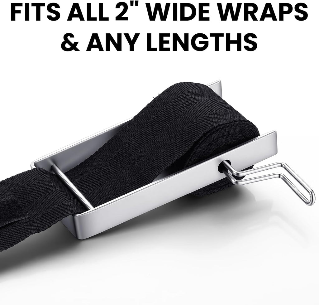 Skiennix Hand Wrap Roller - Portable Stainless Steel Wrist Roller for 2" Wide Wraps