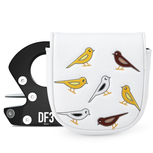 Golf Mallet Putter Head Cover, Magnetic Closure Leather Golf Headcovers Mallet Putter Cover for Golf DF3 Putter Golf Mallet Putter Cover for OZ1 MEZZ 1 MEZZ1 MAX (for DF3 Mallet Putter(Birdie))