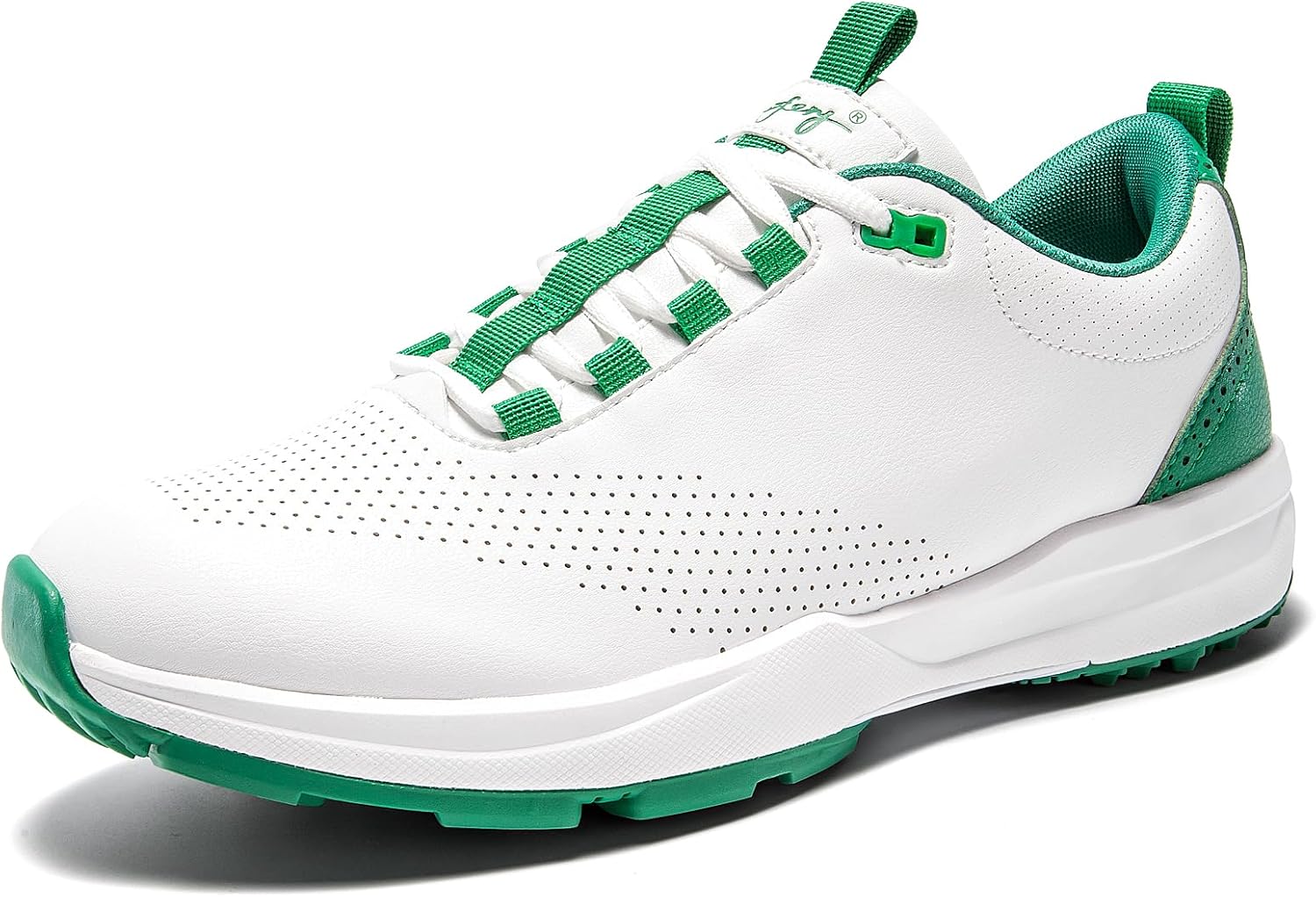 UOFEIY Men's Golf Shoes - Professional Water-Resistant Spikeless Sneakers for Outdoor Training | Travel Ready