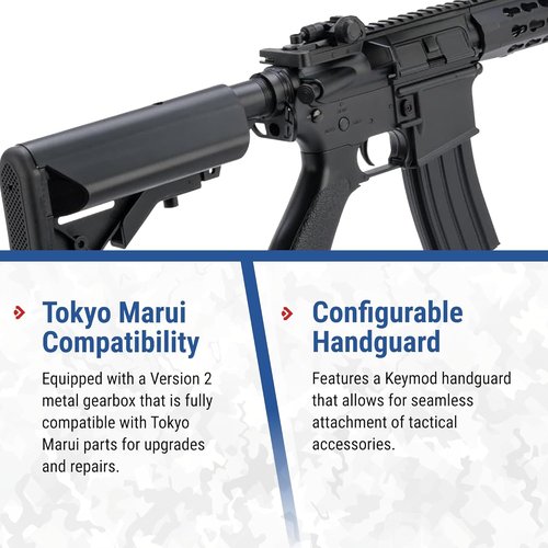 Evike x CYMA Sport Airsoft M4 - 10-Inch KeyMod Rail for Enhanced Performance