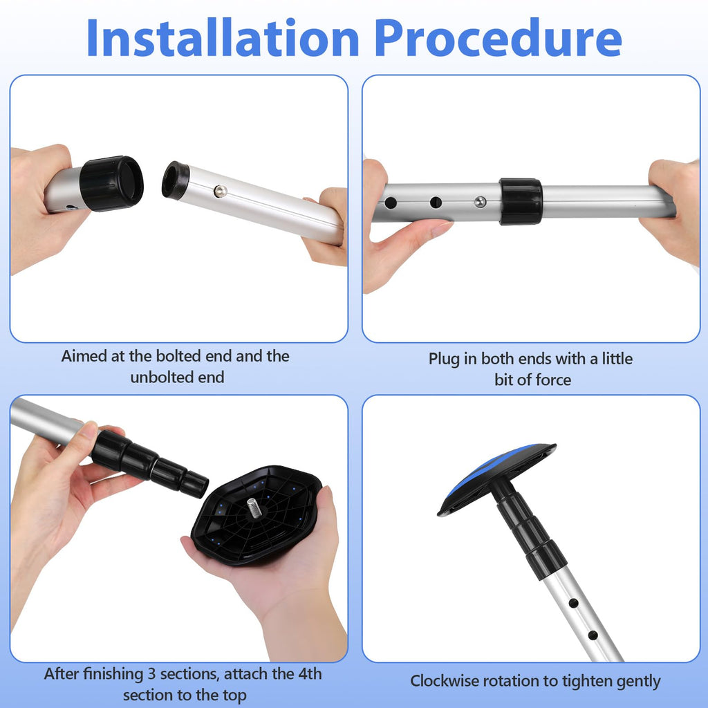OFFKITSLY Golf Travel Bag Support Pole,Golf Clubs Protector Travel Bag Support Rod Anti-Impact Umbrella Cover Height Adjustable Golf Bag Accessories