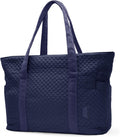 BAGSMART Tote Bag for Women - 20L Quilted Puffer Work Bag with Zipper | Ideal Travel & Nurse Essentials