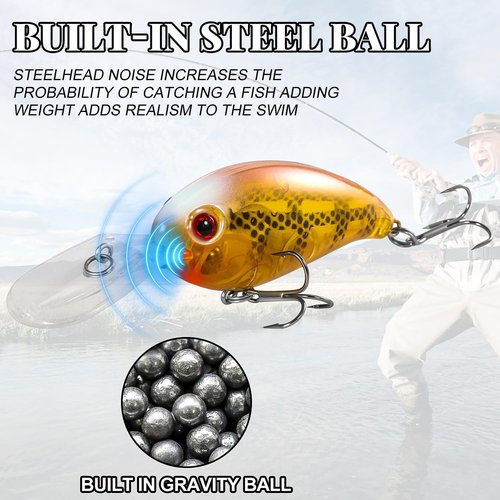 Fishing Lures - Multi-Jointed Hard Baits for Bass & Trout | Deep Diving Swimbait Crankbait