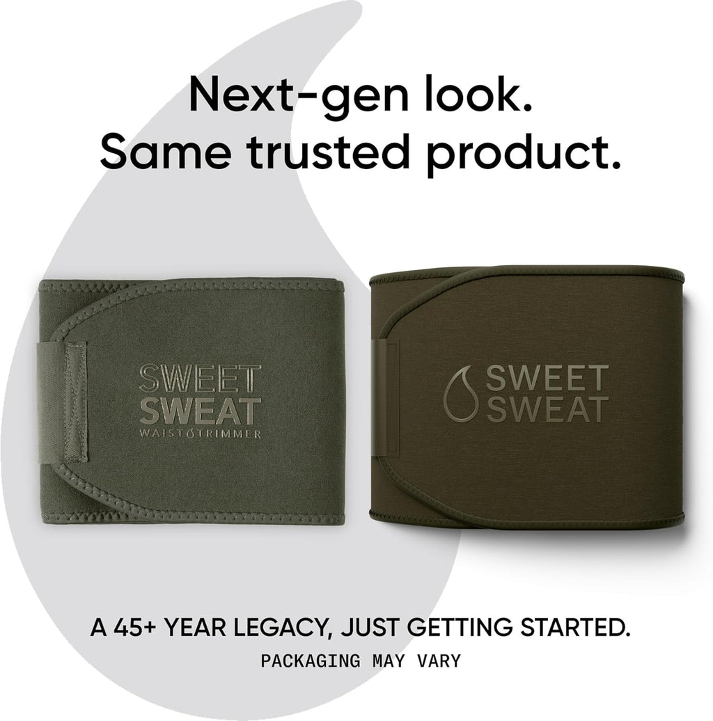 Sports Research Sweet Sweat Waist Trimmer - Premium Sweat-Enhancing Fitness Band for All Sizes