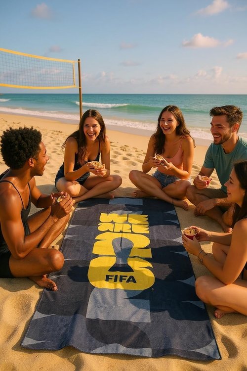 2026 FIFA World Cup Emblem Towel - Soft Velvet, Durable 30x60 Inch for Pool, Gym & Beach
