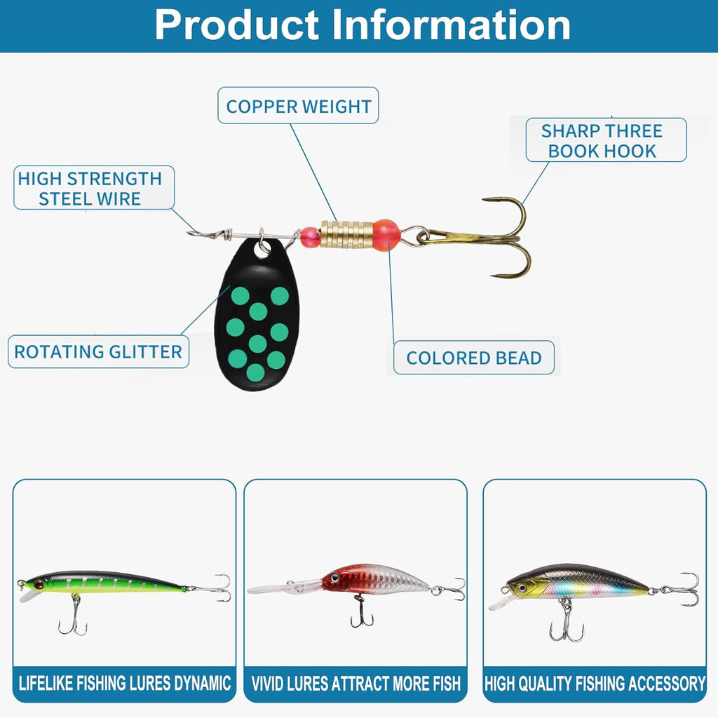 SANWEAL Fishing Weights Sinkers Kit - Complete Tackle Set with Jig Head Hooks & Swivels for Bass & Trout