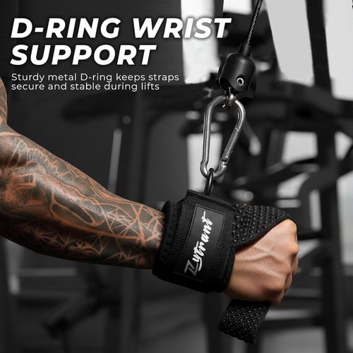 Heavy Duty Weight Lifting Straps by [Brand Name] - Comfortable Cuffed D-Ring Design for Secure Grip