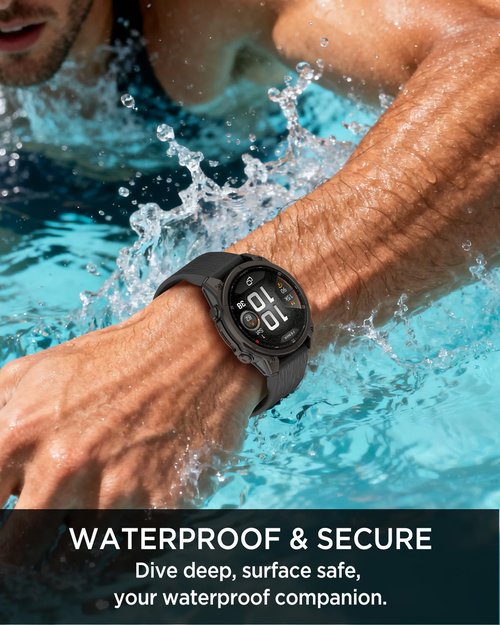 Miimall 22mm Silicone Band for Garmin Fenix 8 47mm/7/6/5, Quick Release, Women Men Durable Wristband Striped Strap for Fenix 8 Pro/7 Pro/6 Pro/5 Plus, Forerunner 970/965, Instinct 3 45mm/2, Black