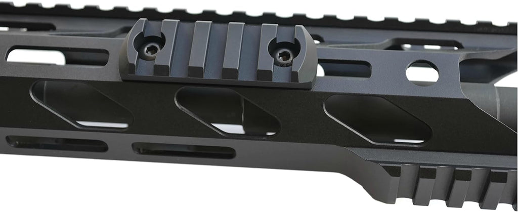 STNGR USA 5-Slot M-LOK Aluminum Picatinny Rail Section - Durable Accessory with T-Nuts & Screws