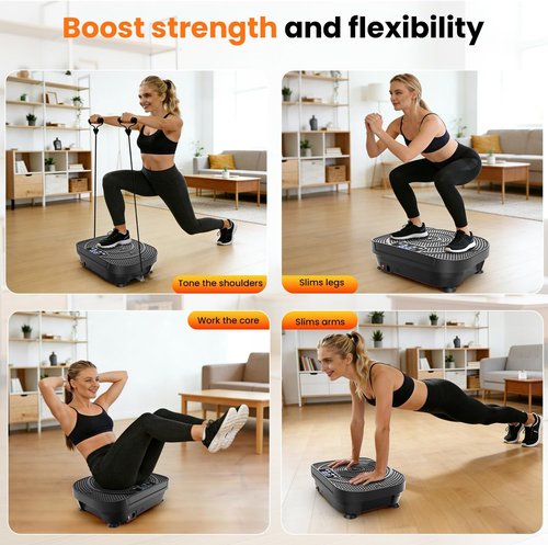 AXV Vibration Plate - Full Body Shaker Exercise Machine for Weight Loss & Lymphatic Drainage | Home Gym Fitness