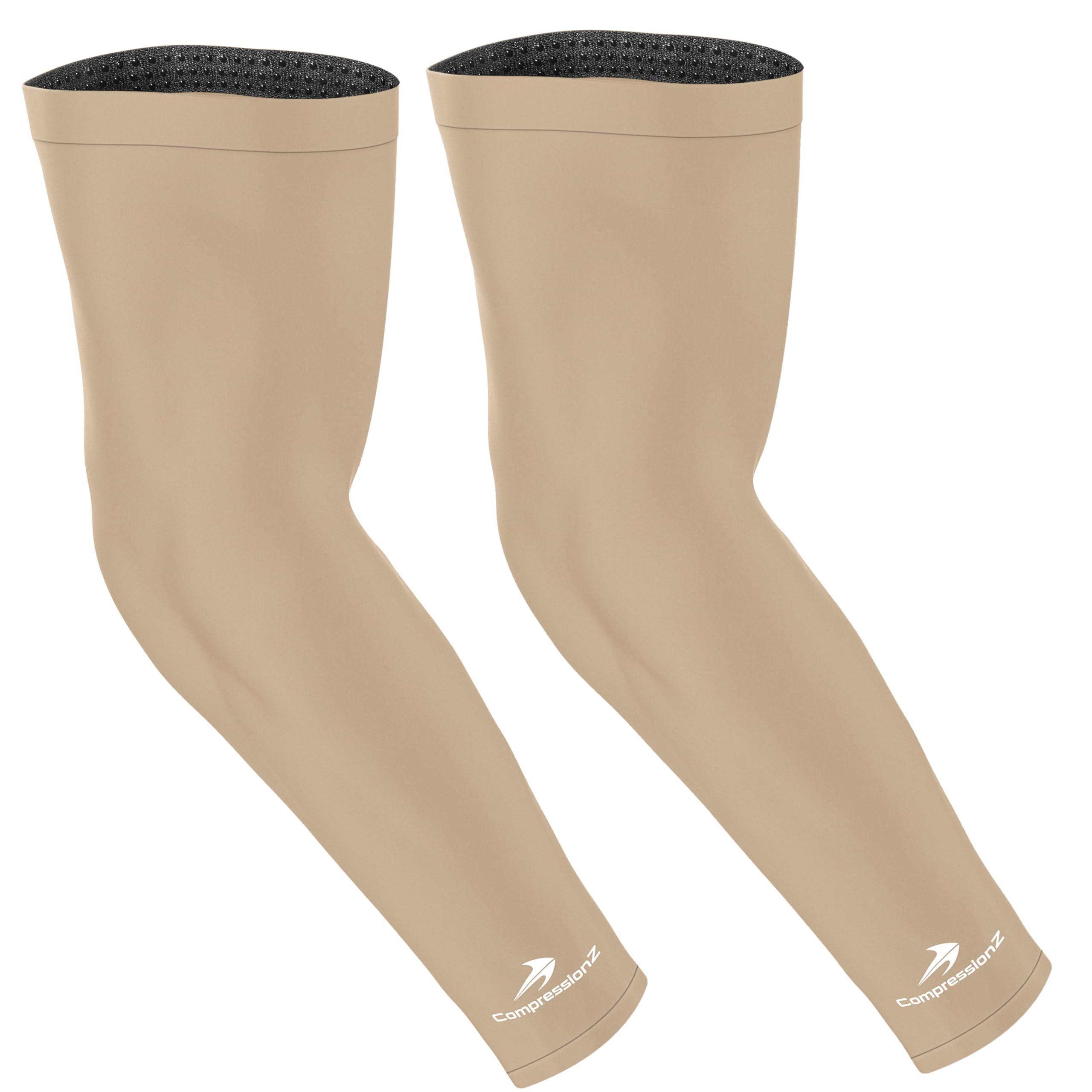 CompressionZ Compression Arm Sleeves for Men & Women| Cooling UV Sun Protection Elbow Pain Relief for All Sports and Recovery