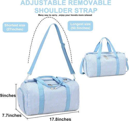 BLUBOON Duffle Bag - Cute Gym Bag for Girls with Shoe Compartment & Waterproof Design | Perfect for Travel