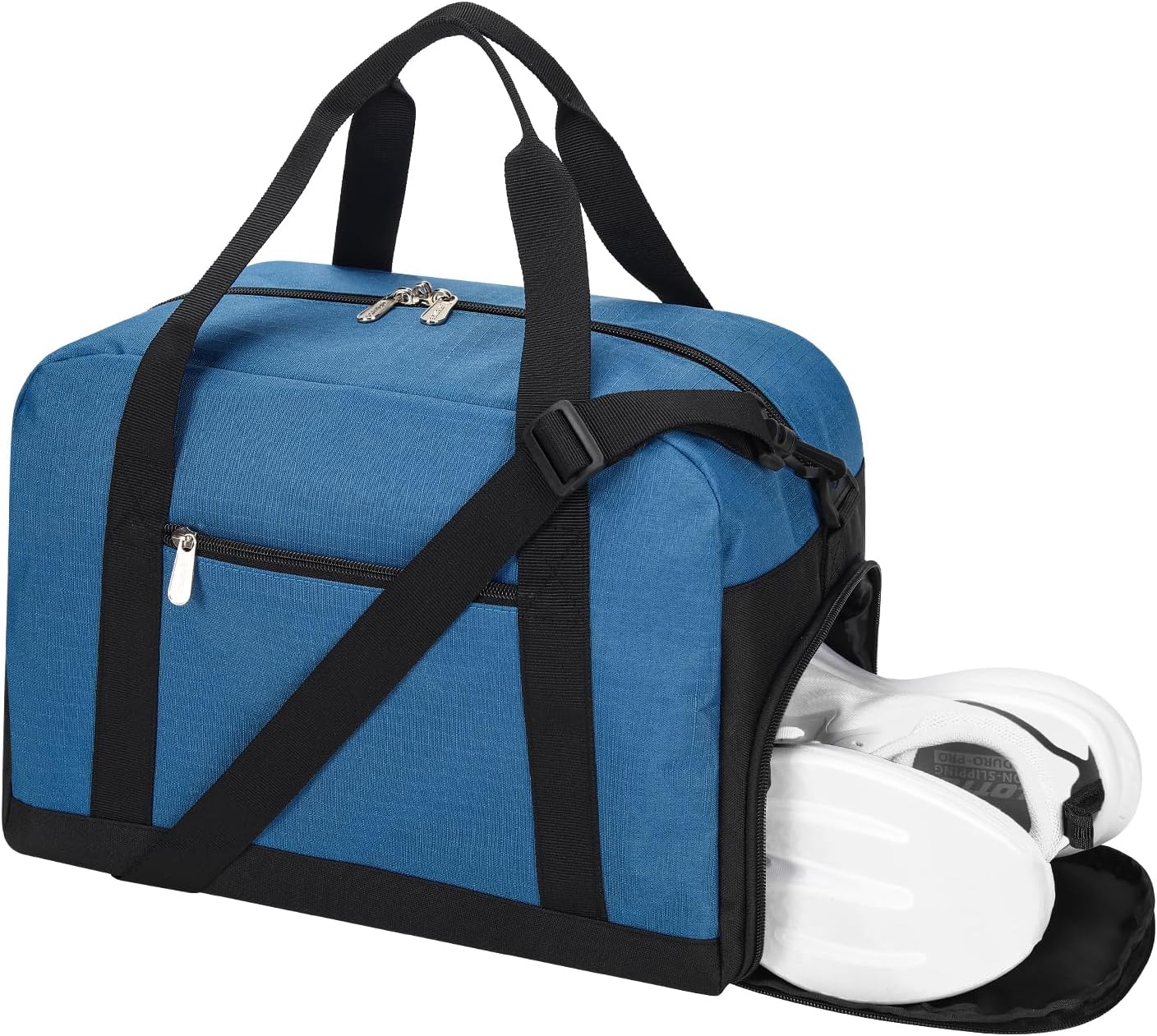 Skiennix Mini Duffel Gym Bag - Lightweight 14-Inch Design with Shoe Compartment - Blue