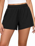 FireSwan Athletic Shorts for Women - 2 in 1 High Waisted Quick-Dry Workout Shorts with Pockets