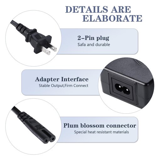 for Unagi Scooter Charger - Replacement for Unagi One E350 E500 Scooter (33.6V 2A)