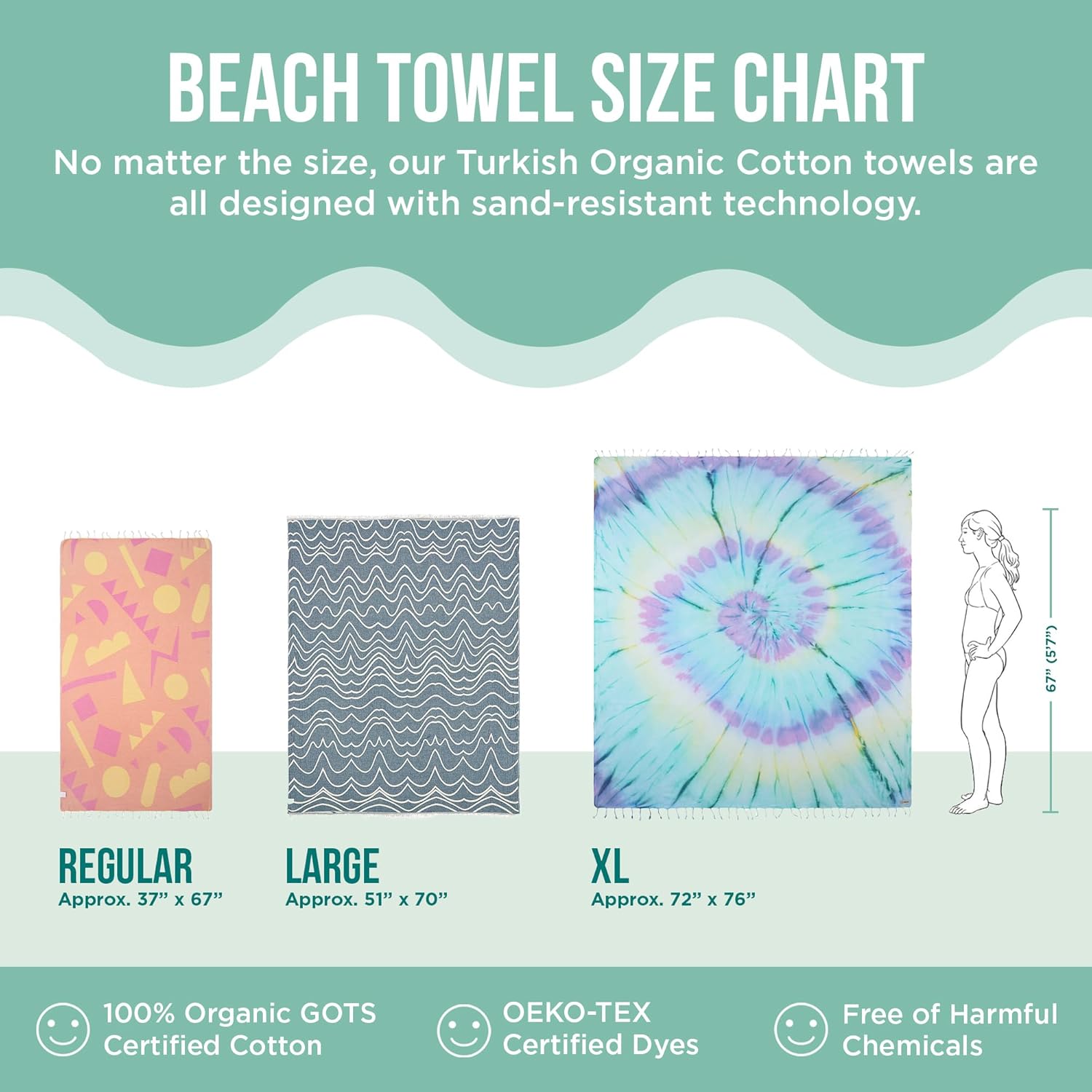 Sand Cloud Turkish Beach Towel - Sand-Free & Quick-Dry - 100% Organic Cotton - Marine Life (Crush Turtle Fuchsia)