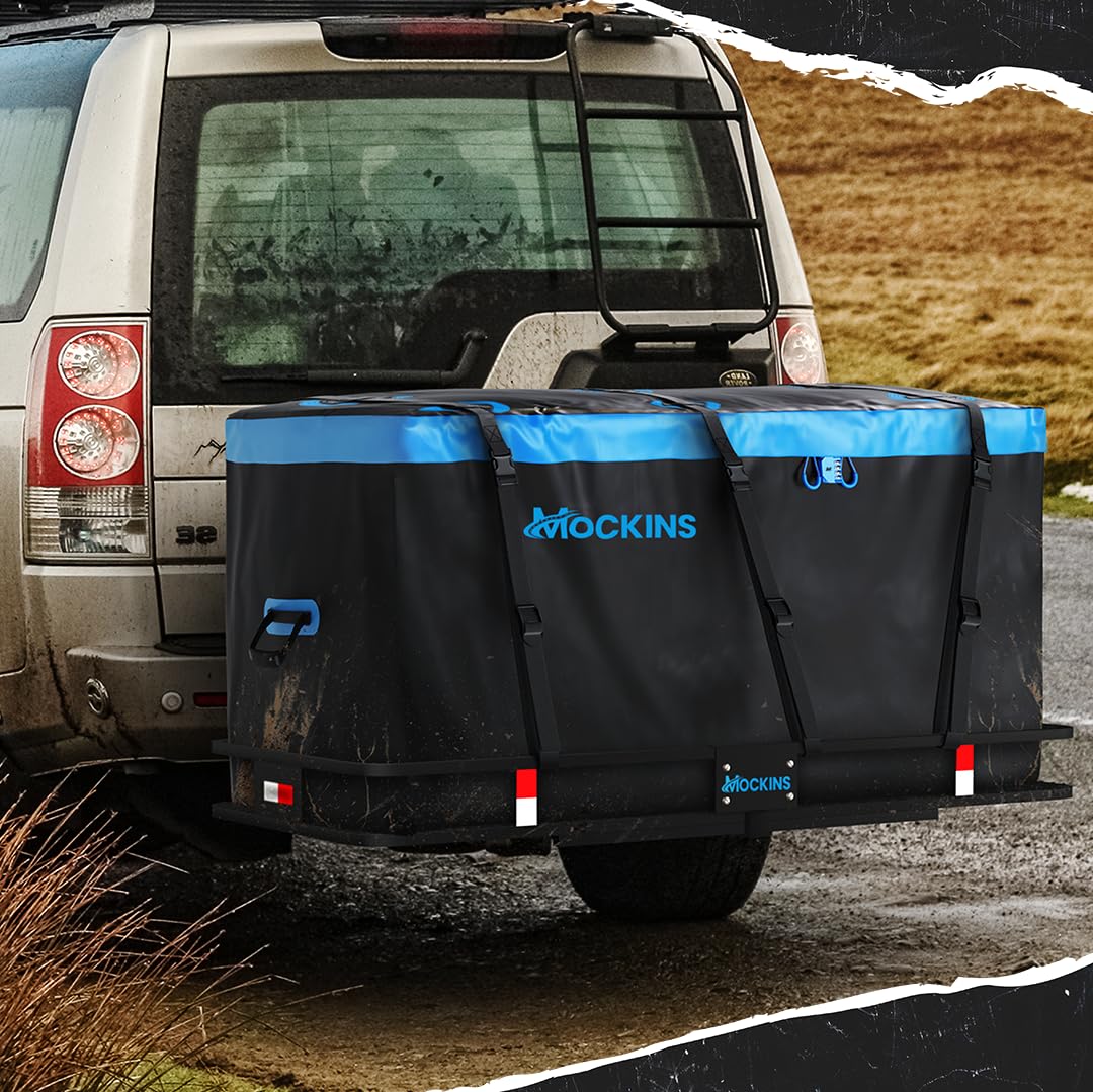 Mockins 25 Cu Ft Large Weatherproof Trailer Hitch Cargo Carrier Bag Set