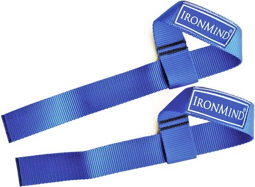 IronMind Lifting Straps - Strong-Enough Blue Nylon Wrist Wraps for Weightlifting & Deadlifts