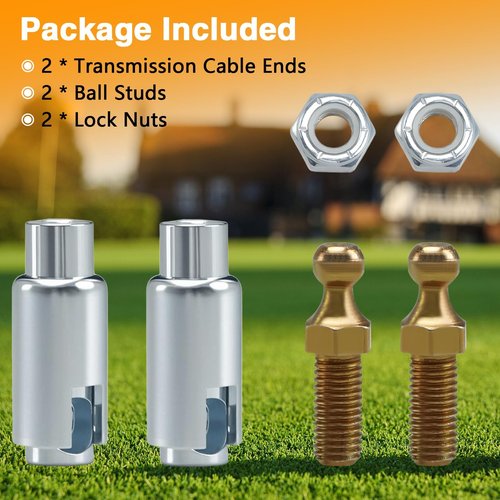 KPALAG Transmission Cable End Ball Stud Kit Compatible with Club Car DS Gas 1984-Up, Precedent 2004-2014 Gas Golf Cart Replace#1012333 1010954