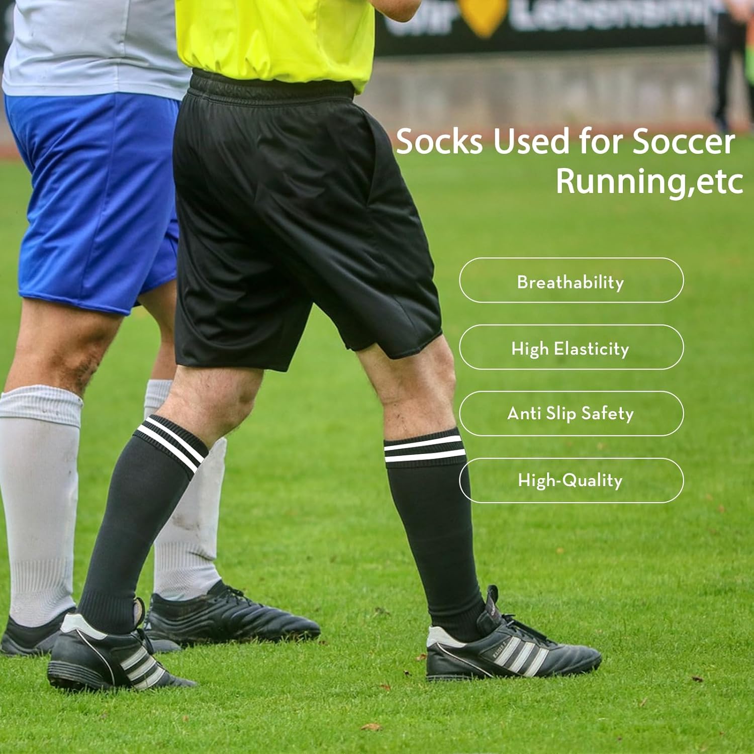 Redgino Soccer Referee Kit - Pro Jersey, Shorts, Whistle, Socks & Flags | Complete Umpire Uniform for Adults & Teens
