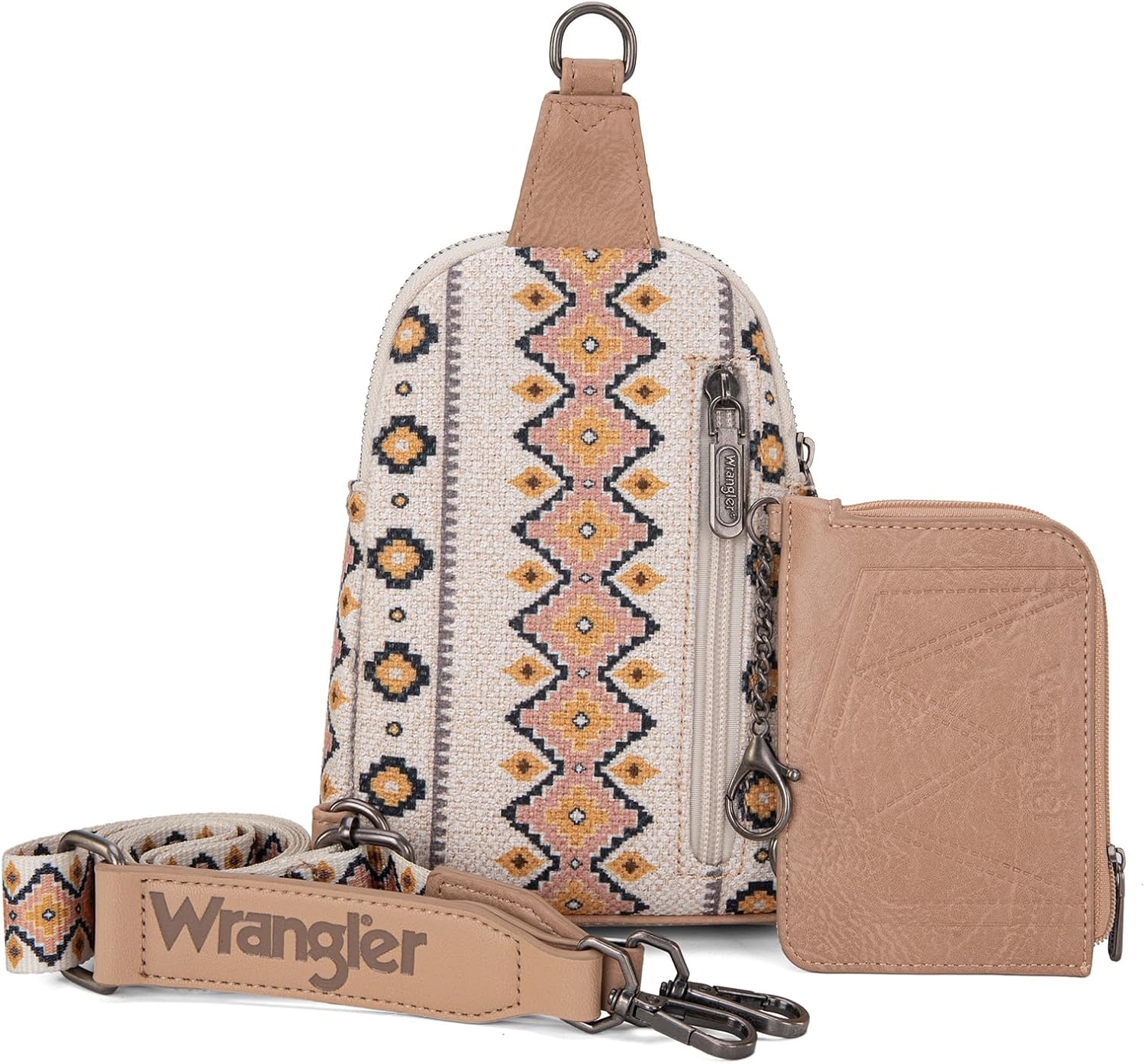Wrangler Aztec Crossbody Sling Bags for Women - Stylish Wallet Set in Trendy Design