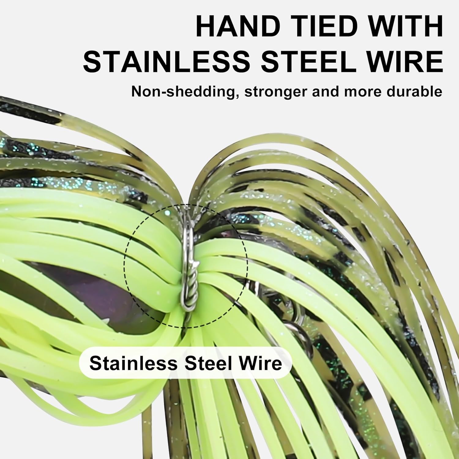 Truscend Jigs Fishing Lures - Ultra Smooth Teflon Hook & Titanium Weed Guard | Perfect for Crappie, Bass, Trout