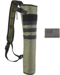 KRATARC Archery Back Arrow Quiver - Lightweight & Foldable Compact Design for Target Shooting