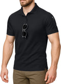 NY Threads Men's Polo Shirt - UPF 50+ Quick Dry Tactical Performance Jersey | Short Sleeves