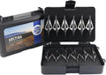 Skiennix 12Pcs Hunting Broadheads - Durable 3 Fixed Blades with Portable Case for Crossbow & Compound Bow