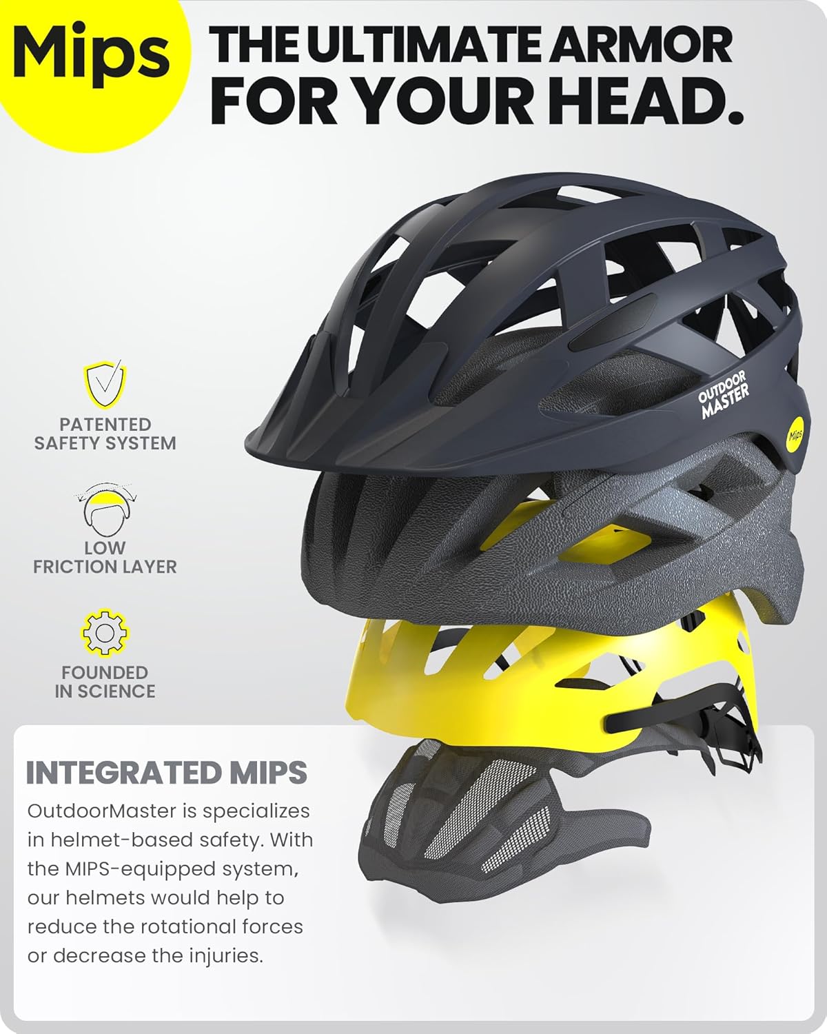 OutdoorMaster Gem MIPS Cycling Helmet - Versatile Ventilation & Two Removable Liners | Youth & Adult Sizes