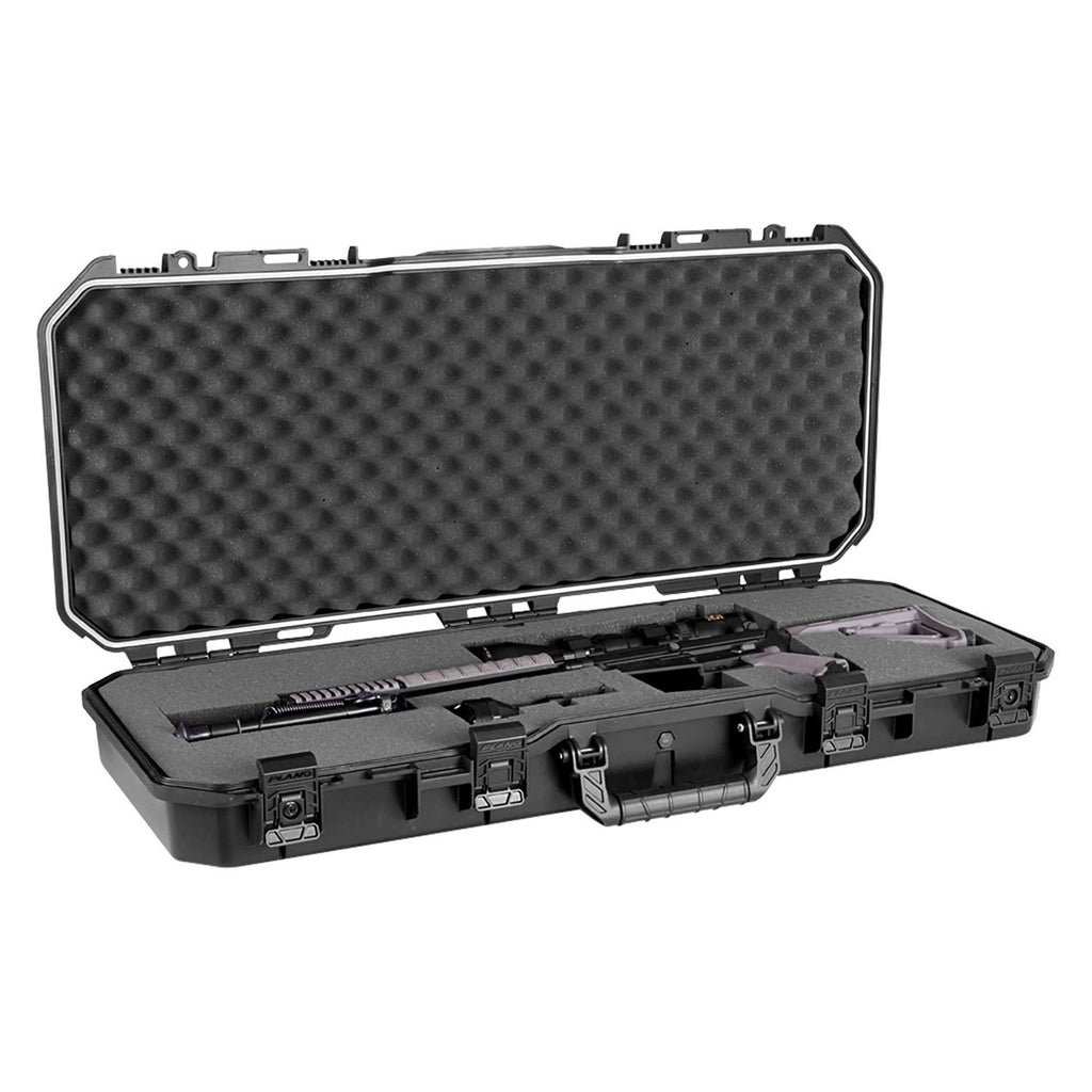 Plano All Weather 36” Tactical Gun Case, Black with Pluck-to-Fit Foam, Watertight & Dust-Proof Shield Protection, Airline Approved