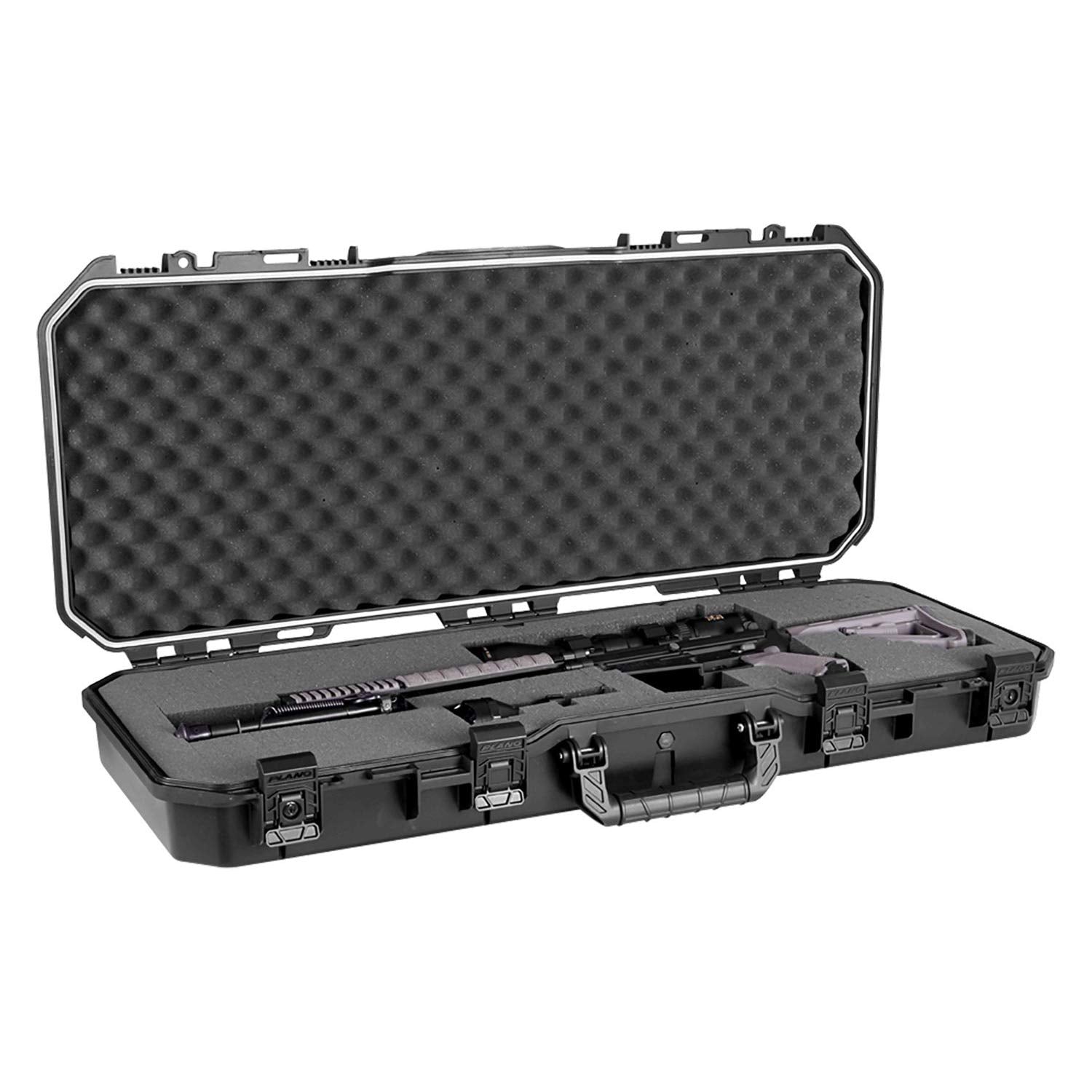 Plano All Weather 36” Tactical Gun Case, Black with Pluck-to-Fit Foam, Watertight & Dust-Proof Shield Protection, Airline Approved
