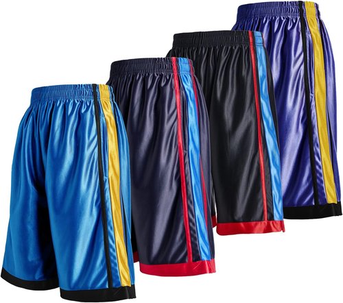 Gary Com Men's Basketball Shorts - Quick Dry Athletic Gym Shorts with Deep Pockets | 4 Pack
