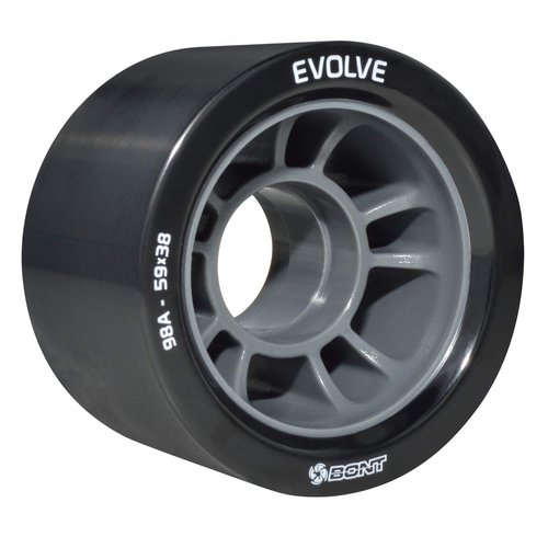 Bont Skates - Evolve Roller Derby Skate Wheel - Indoor Roller Skate Wheels - Rollerskate Wheels - Purple 92A - Set of 4 Wheels (Purple 92A - Set of 4 Wheels)