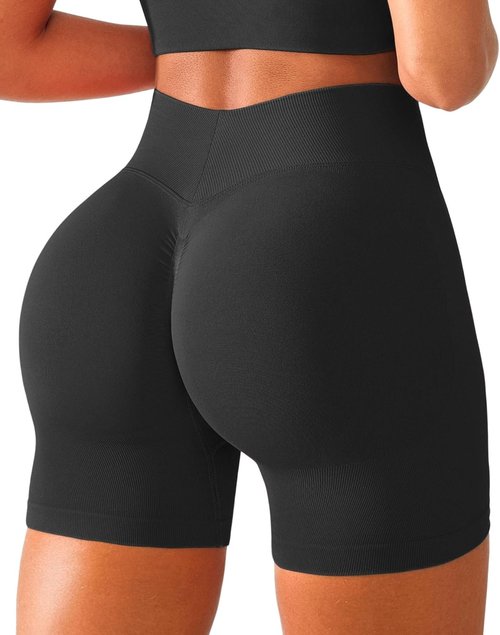 BRXL Scrunch Butt Lifting Shorts - V Back Seamless High Waist Gym Compression Shorts | 5" Length