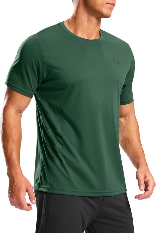 G Gradual Men's Athletic Running Shirts - Lightweight Moisture-Wicking Quick-Dry T-Shirts | Short Sleeve Gym Tops