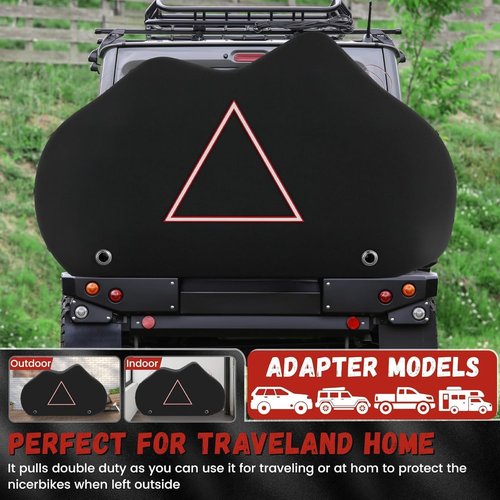 Heavy Duty Waterproof Bike Cover for 2 Bikes - 420D Outdoor Transport Protection