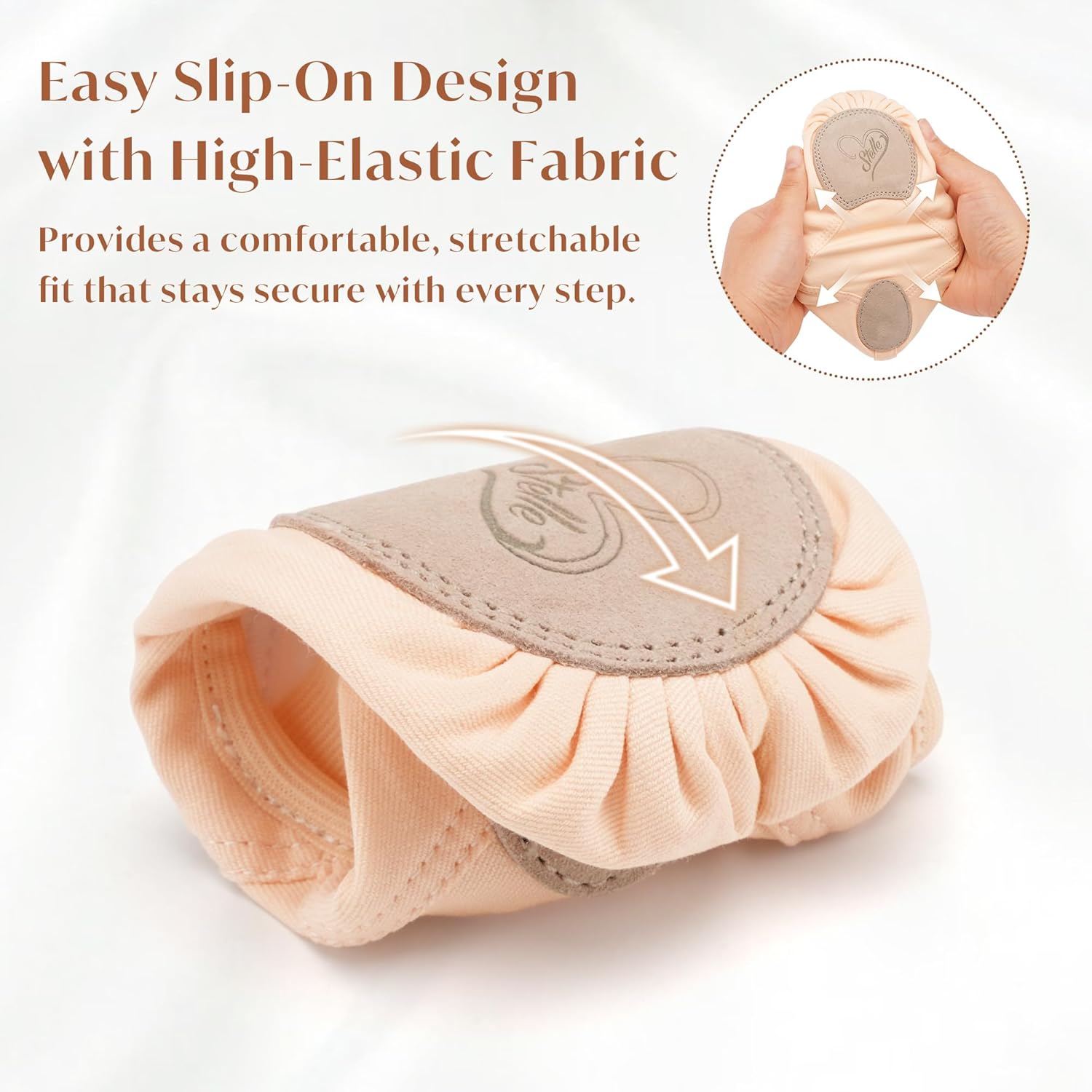 Stelle Ballet Shoes for Women - Stretchy Canvas Dance Slippers | Non-Slip Yoga Flats