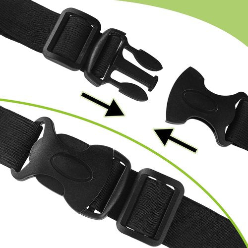 JOVITEC Race Number Belt - 2 Pack with 6 Gel Loops for Running, Cycling & Triathlon