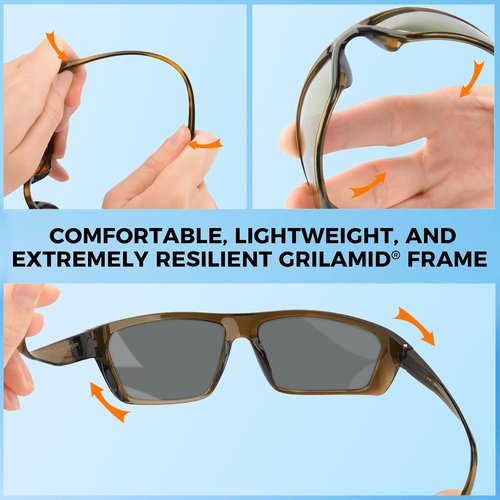KastKing Huzzah Polarized Sport Sunglasses - UV Protection for Men & Women | Ideal for Driving, Fishing, Cycling & Running
