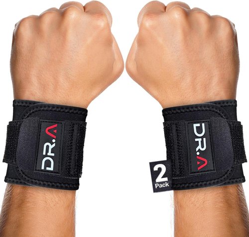Dr. Arthritis Carpal Tunnel Wrist Brace - Adjustable Support for Pain Relief | 2-Pack, Black, Right/Left Hand