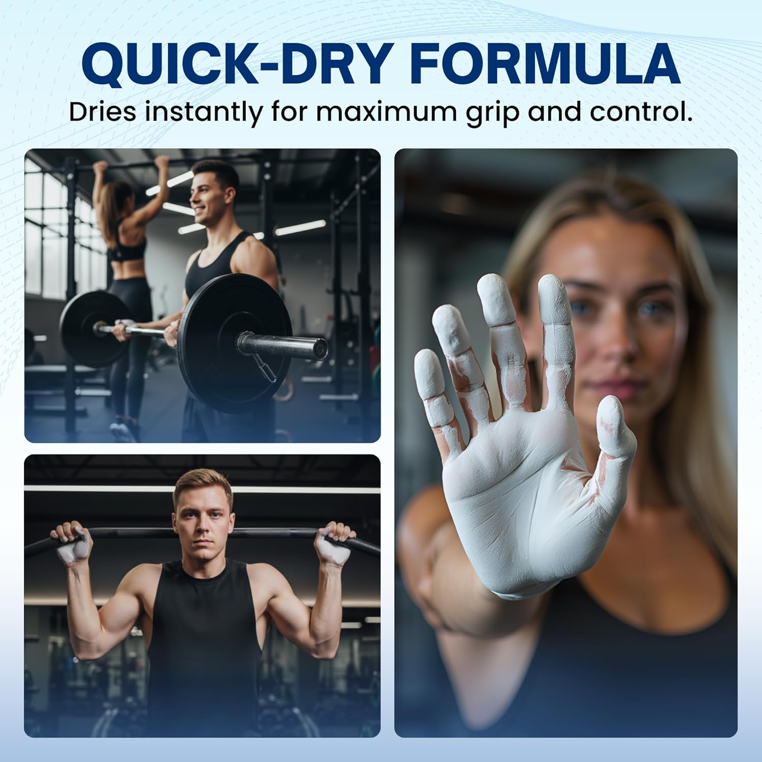 Skiennix Liquid Chalk for Gym & Weightlifting - Fast Drying, Mess-Free Formula | Dust-Free & Skin-Safe for Climbing & Training