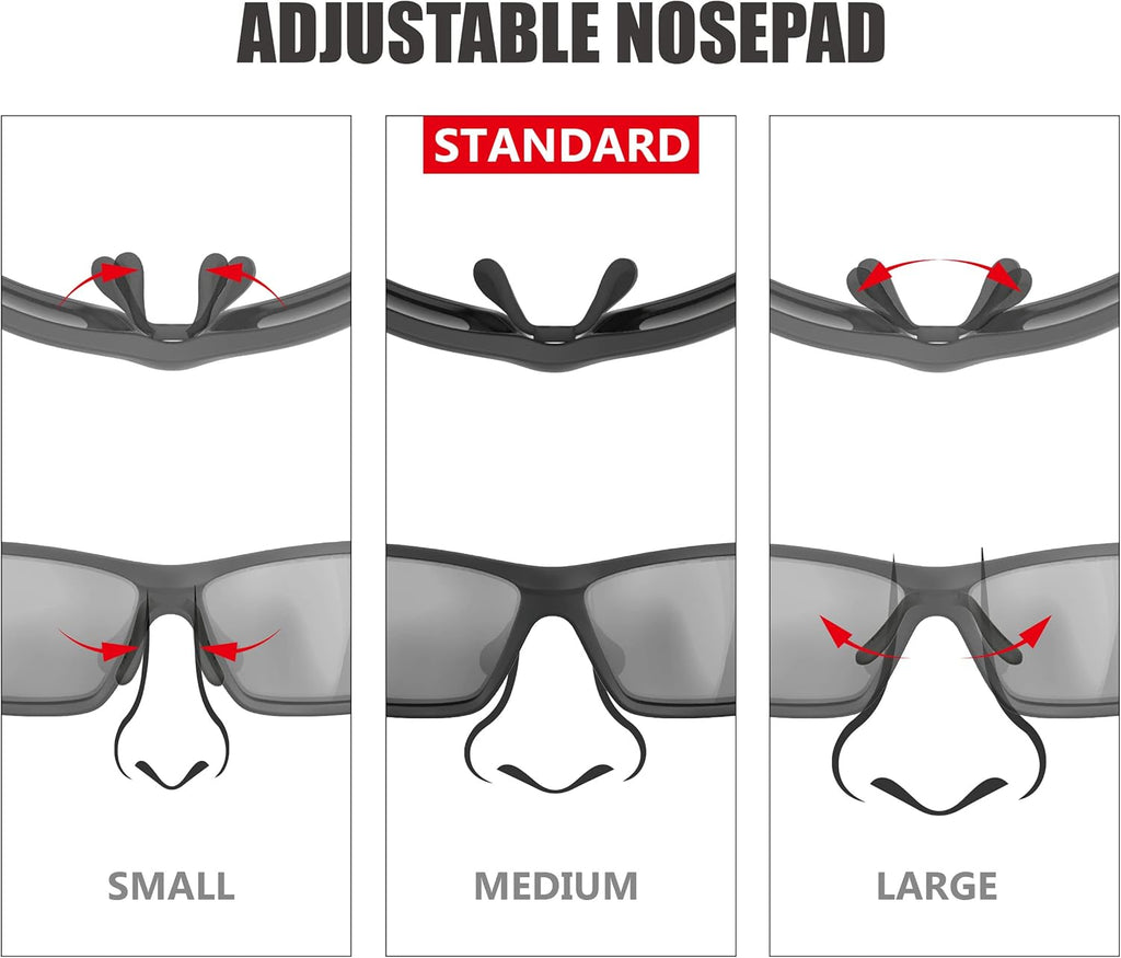 Polarized Fishing Sunglasses | UV400 Protection, Adjustable Nose Pad | Ideal for Men & Women