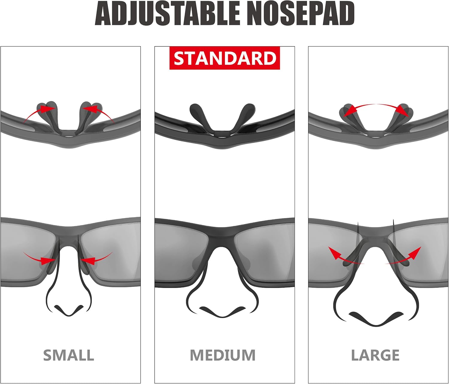 Polarized Fishing Sunglasses | UV400 Protection, Adjustable Nose Pad | Ideal for Men & Women