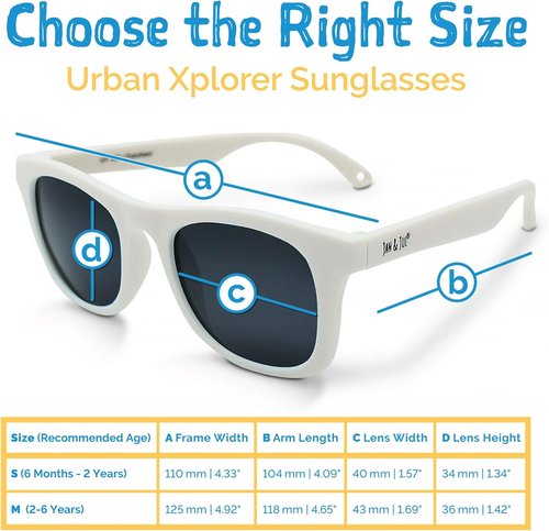 JAN & JUL UV-400 Polarized Sunglasses for Kids | Flexible Design with Adjustable Strap
