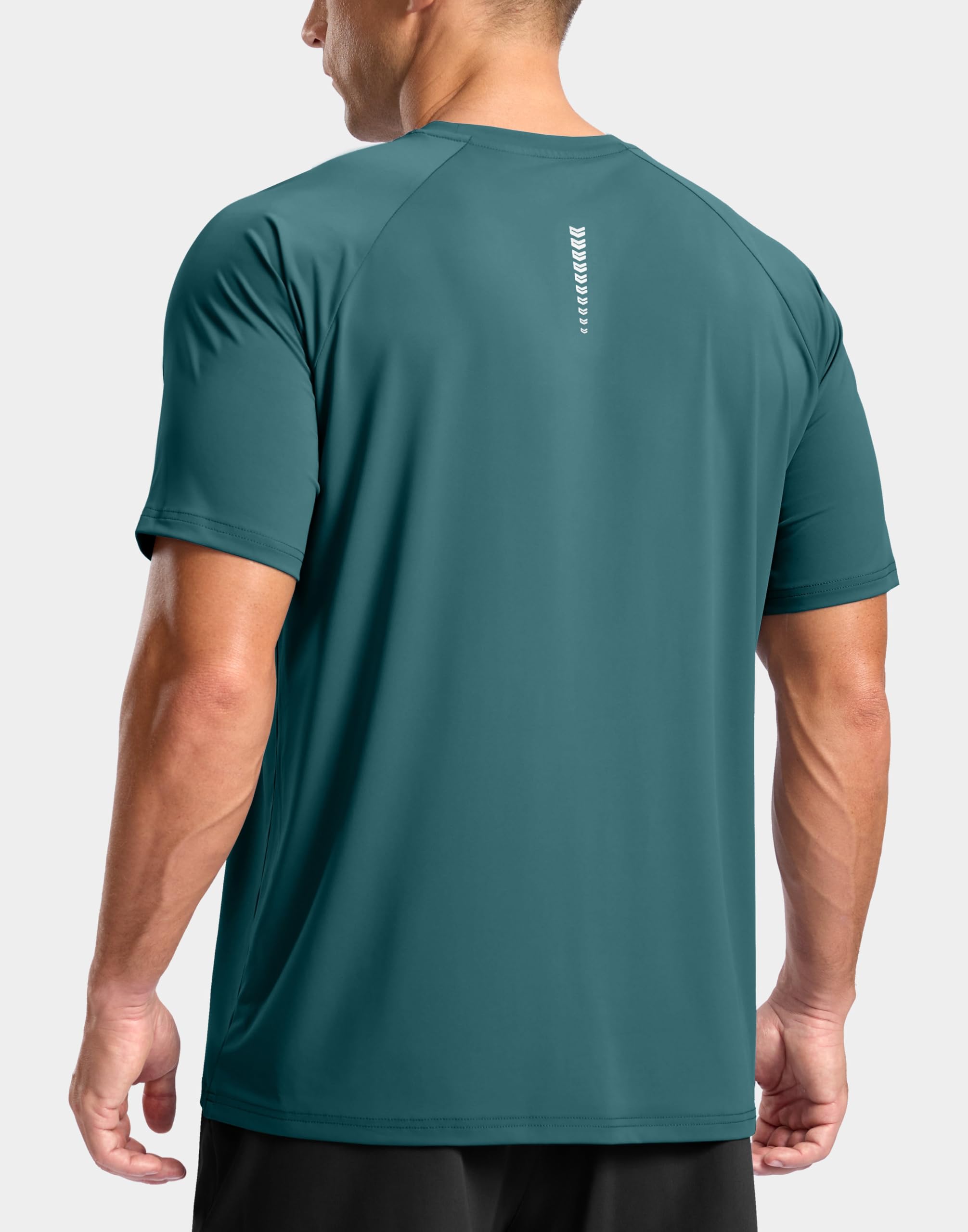 G Gradual Men's Athletic Workout T-Shirts Moisture Wicking Cooling Running Shirts Short Sleeve Performance Tee for Gym Tennis(Teal,XL)