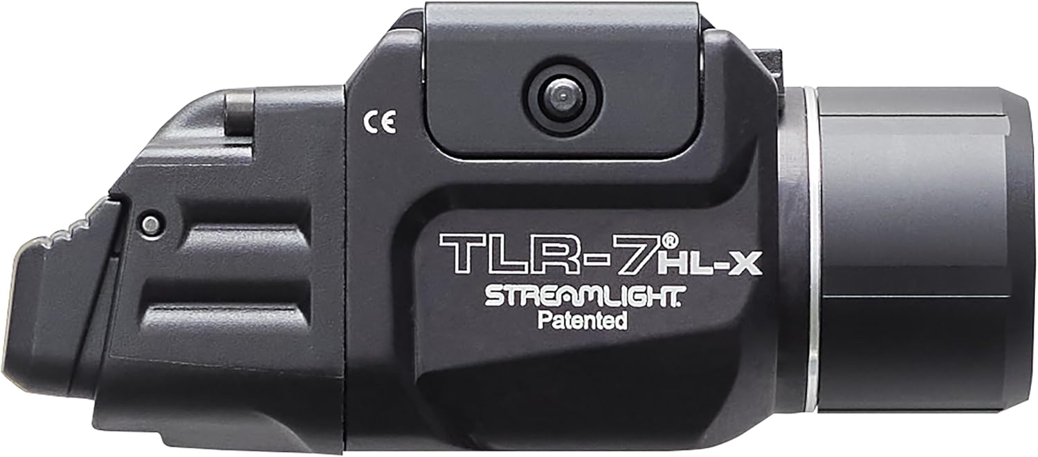 Streamlight TLR-7 HL-X USB Weapon Light - 1000 Lumen, 22000 Candela, Rechargeable, Black