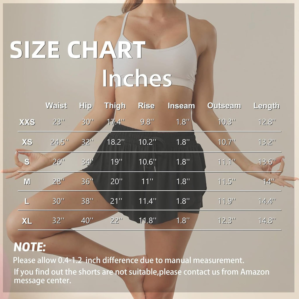 Skiennix Flowy Athletic Shorts - 2-in-1 Double Layer Quick-Drying Comfort for Women | Perfect for Running & Tennis