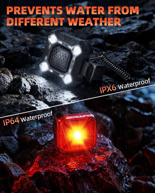 WSDCAM 140dB Bike Horn with Front and Rear Light, 2in1 Bicycle Bell Control Switch LED Light, Rechargeable Waterproof, 8+5 Modes Headlight and Tail Light Daily Commute, Adults Kids Bike Scooter Ebike