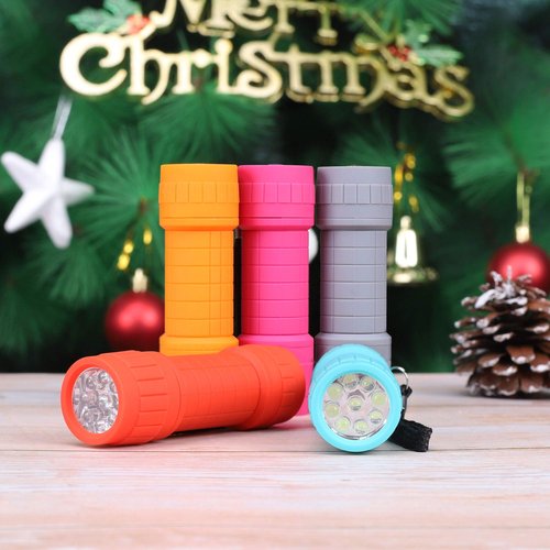 FASTPRO 30-Pack, 9-LED Mini Flashlight Set, AAA Batteries are Included and Pre-Installed, Perfect for Gift, Class Teaching, Camping, Wedding Favor